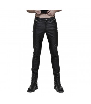 Men Black Devil Fashion Rock Pants punk Goth Trousers Steampunk Hot Pant 